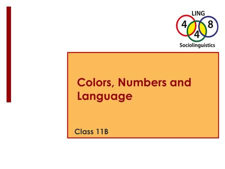 Colors, Numbers and Language Class 11B. Puzzle du Jour:  Can you  Name all the colors?  Count first row?  Count total crayons? Image from Flickr User.