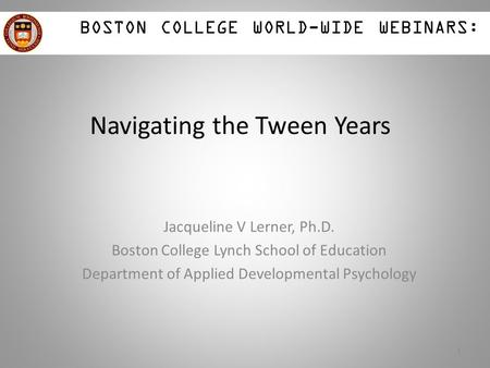 Navigating the Tween Years