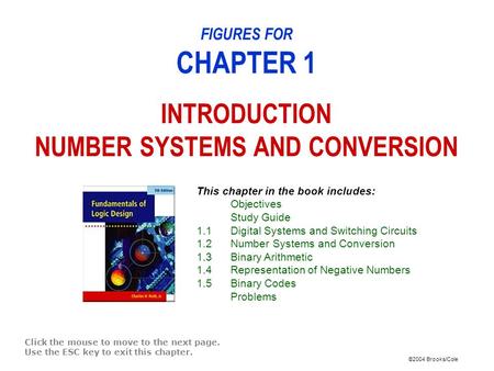 FIGURES FOR CHAPTER 1 INTRODUCTION NUMBER SYSTEMS AND CONVERSION