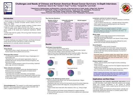 Implications and Next Steps A linguistically and culturally appropriate intervention should provide information, teach skills to cope with problems and.