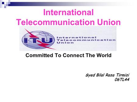 International Telecommunication Union