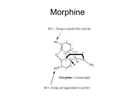 Morphine.