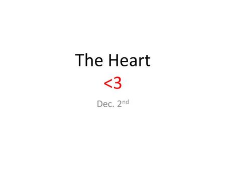 The Heart 