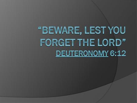 Danger Is Never Far From Complacency Amos 6:1 “Woe to you who are at ease in Zion, And trust in Mount Samaria, Notable persons in the chief nation, To.