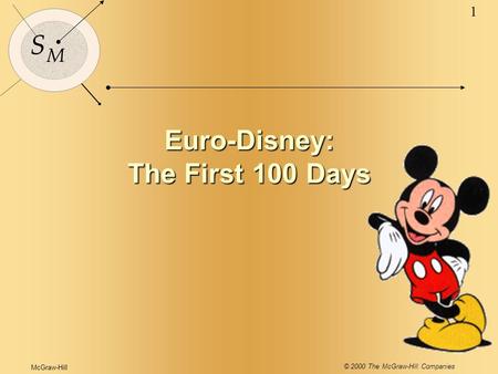 McGraw-Hill © 2000 The McGraw-Hill Companies 1 S M Euro-Disney: The First 100 Days.