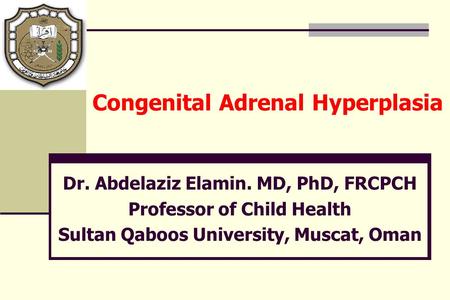 Congenital Adrenal Hyperplasia