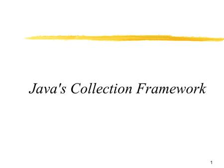 Java's Collection Framework