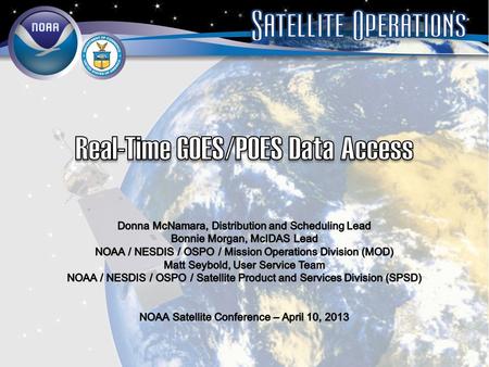 Real-Time GOES/POES Data Access