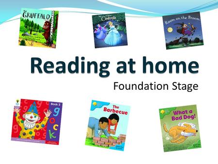 Reading at home Foundation Stage.