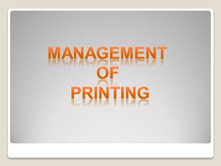 WHAT IS YOUR COMPANY’S PURPOSE? To know what your employee prints? To control as he prints, mapping targets and limts spending?