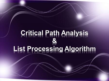 A processor is a person, machine, computer, or robot etc., which works on a task. To solve a scheduling problem typically the tasks are scheduled to minimize.