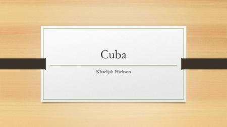 Cuba Khadijah Hickson. Fidel Castro Breaks Ties with U.S. and Allies Himself with the Soviet Union Castro established military court of justice for political.