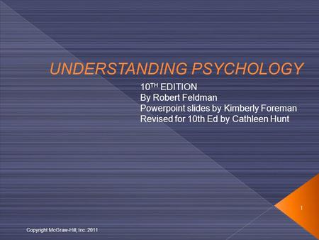 UNDERSTANDING PSYCHOLOGY