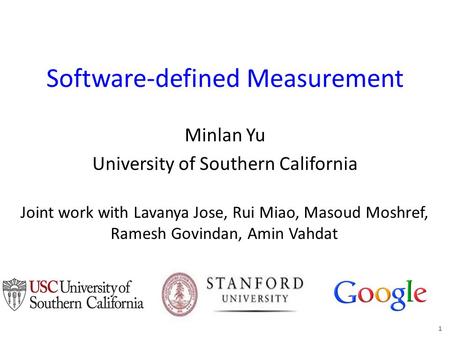 Software-defined Measurement