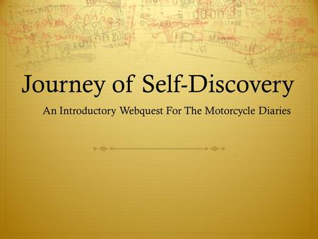 Journey of Self-Discovery