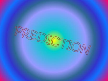 A prediction or a forecast is a statement about the way things will happen in the future, often but not always based on experience or knowledge. While.