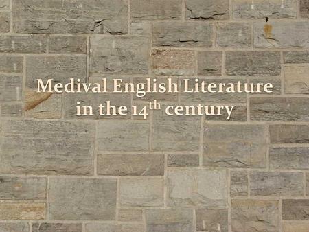 Between 1066-1485, England underwent great political and social changes: Developments in feudalism The gradual evolution of parliament The growth of cities.