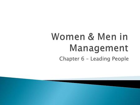 Women & Men in Management