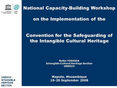 National Capacity-Building Workshop on the Implementation of the