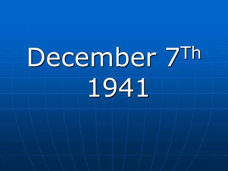 December 7 Th 1941. A Costly Prosperity The entrance of the United States in the war had an enormous impact on the economy of South Carolina, as well.