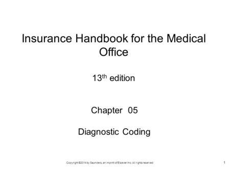 Insurance Handbook for the Medical Office