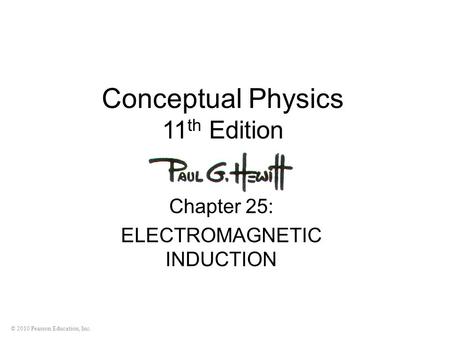 Conceptual Physics 11th Edition