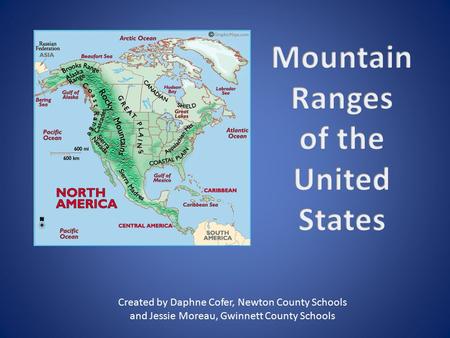 Mountain Ranges of the United States