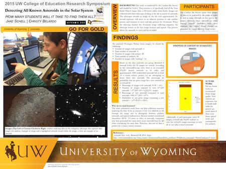 Detecting All Known Asteroids in the Solar System Jake Schell & Christy Belardo OVERVIEW BACKGROUND This study is conducted by the Catalina Sky Survey.