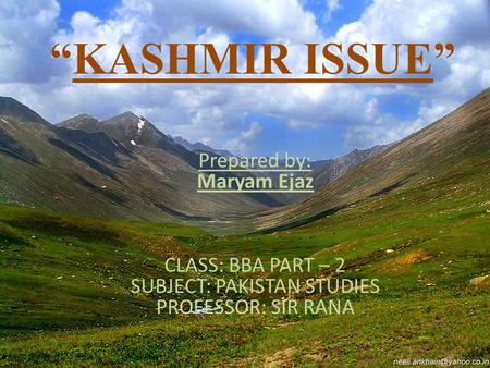 SUBJECT: PAKISTAN STUDIES