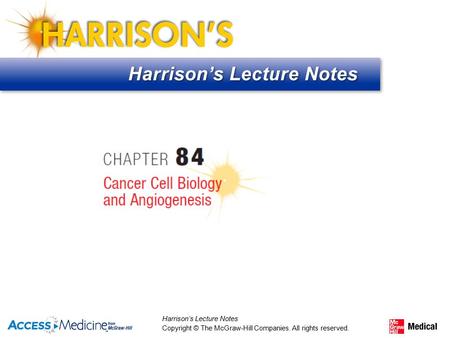 Chapter 84 Cancer Cell Biology and Angiogenesis