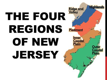 The Four Regions of New Jersey