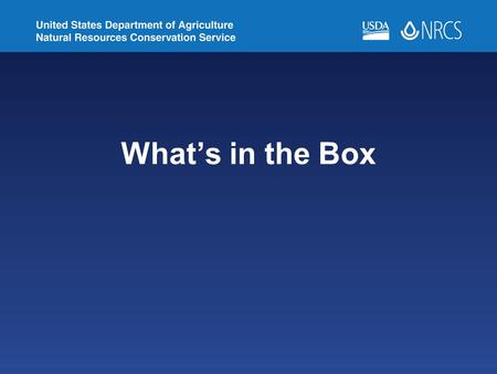 What’s in the Box. Purpose Reference Communication Identification.