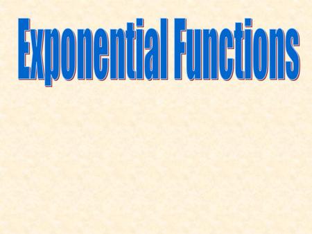 If a quantity increases by the same proportion r in each unit of time, then the quantity displays exponential growth and can be modeled by the equation.