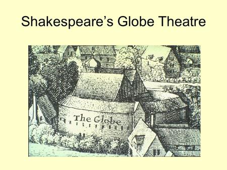 Shakespeare’s Globe Theatre