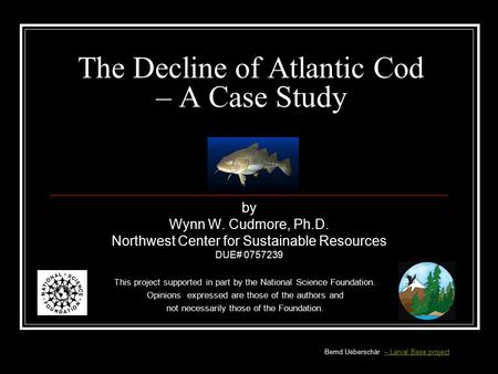 The Decline of Atlantic Cod – A Case Study