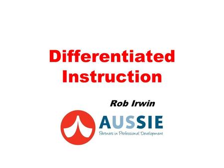 Differentiated Instruction