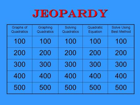 Solve Using Best Method