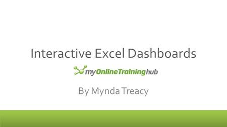 Interactive Excel Dashboards