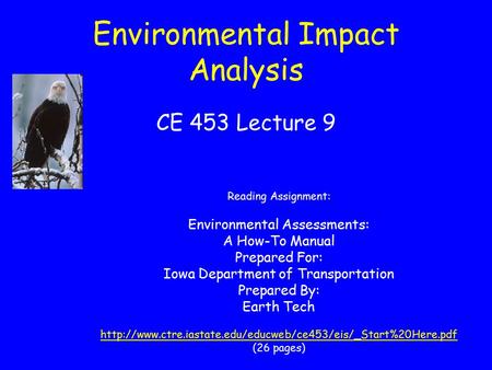 Environmental Impact Analysis