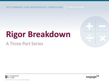 Rigor Breakdown Conceptual Understanding