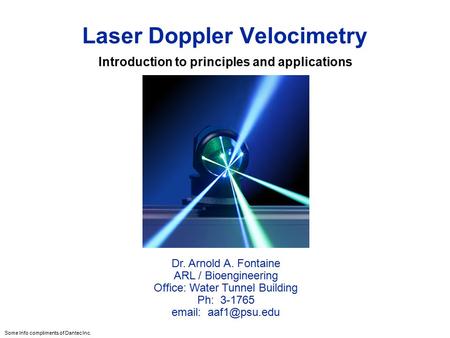 Laser Doppler Velocimetry