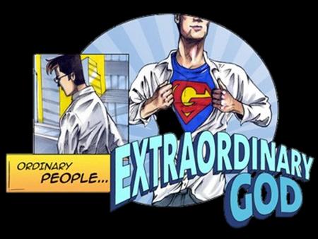 Ordinary people: extraordinary God Joining God in his work God’s powerful tools Pentecost: empowered by God’s spirit Father’s Day How to hear God Does.