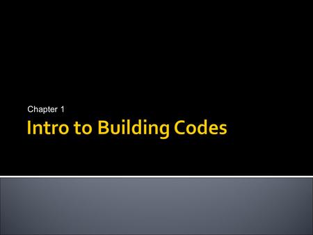 Chapter 1.  The government establishes requirements and standards to protect people from unsafe living and working conditions.  This chapter outlines.