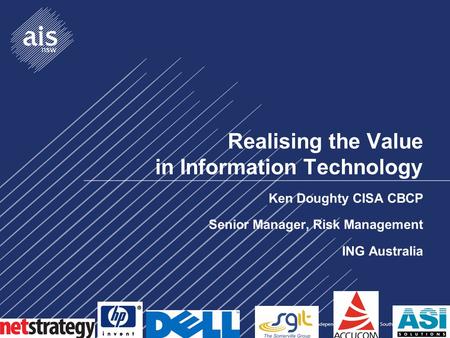 Realising the Value in Information Technology