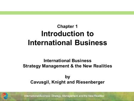 Introduction to International Business