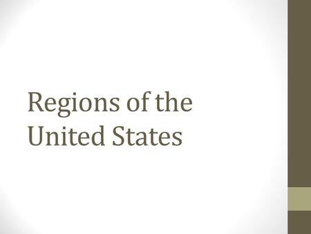 Regions of the United States