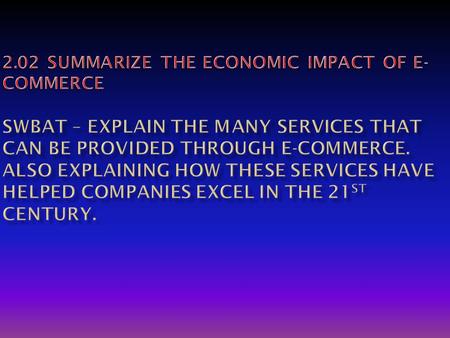 E-Tailing Electronic Retailing or E-Tailing - is the sale of goods or services through the internet. This can include: business-to-business sales (B2B)