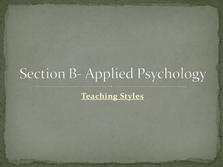 Teaching Styles. Where the coach instructs the group and is in full control—the coach makes the decisions Advantages In dangerous situations With cognitive.