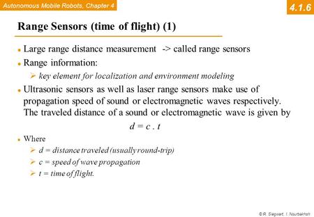 Range Sensors (time of flight) (1)