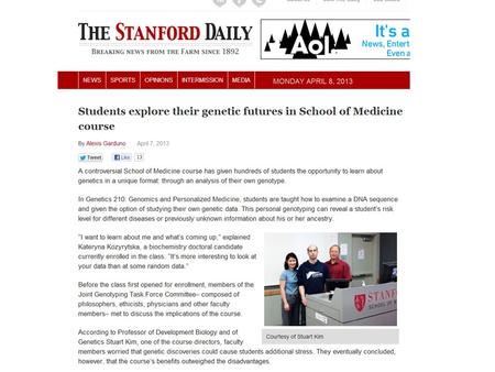 Class GWAS Go to genotation.stanford.edu Go to “traits”, then “GWAS” Look up your SNPs Fill out the table Submit information.